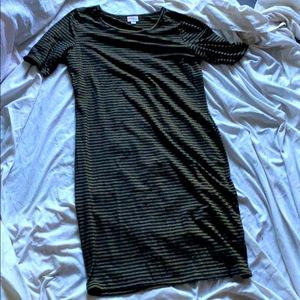 Sparkly striped t-dress